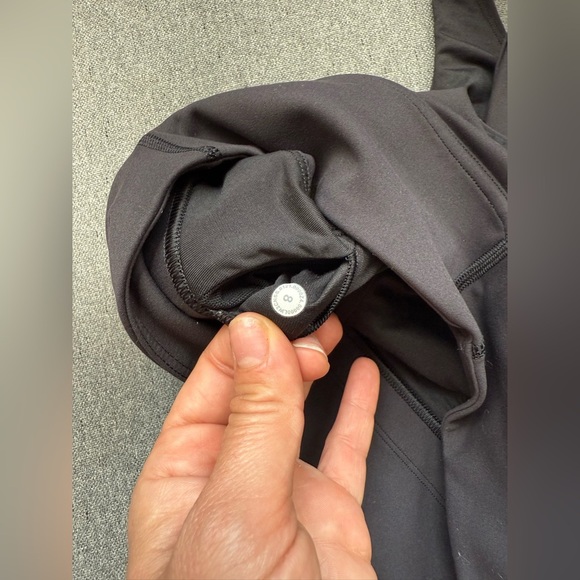 Lululemon Wunder Under Train Long Line Sports Bra Size 8 Black - Picture 3 of 4